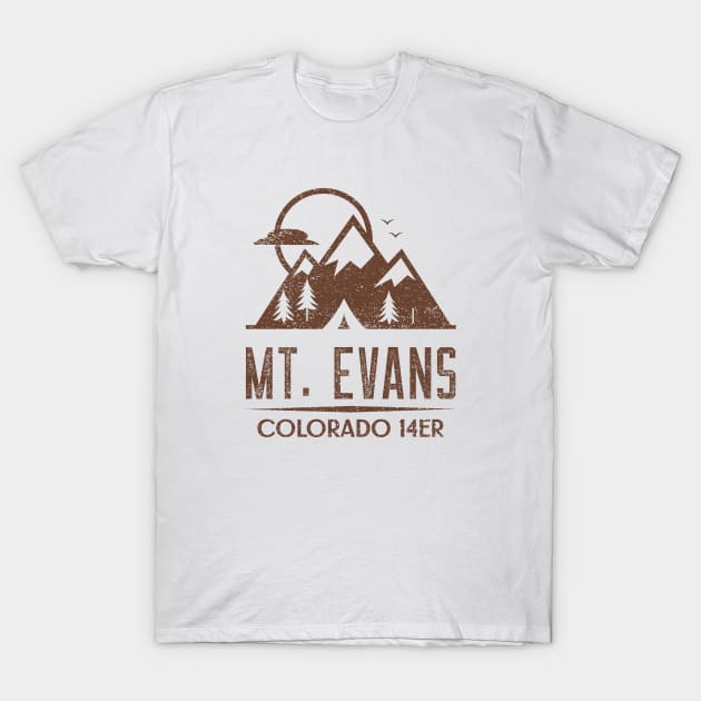 MOUNT EVANS COLORADO 14ER T-Shirt by Cult Classics